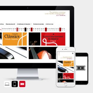 Web, app i entrades per a Concerts Clàssic de l'Escala i Festival de música de s'Agaró
