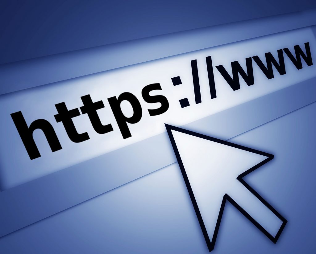 Barra de direcciones del navegador con la inscripción HTTPS
